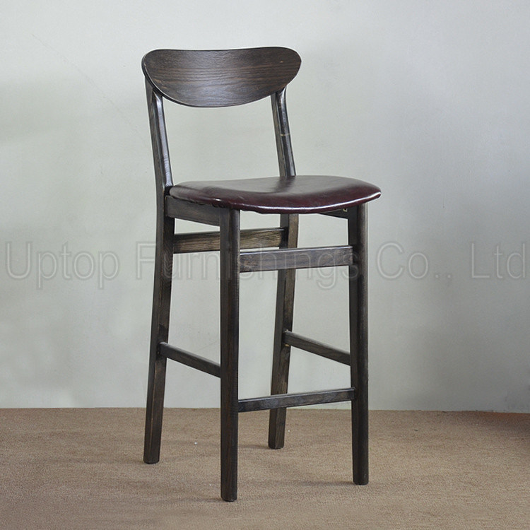 Restaurant Retro Wood Bar Stool with Backs (SP-HBC252)