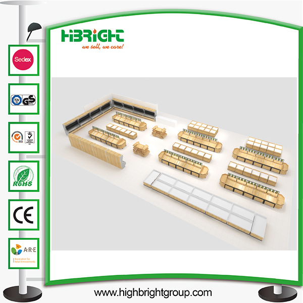 Supermarket Layout Design Gondola Shelving