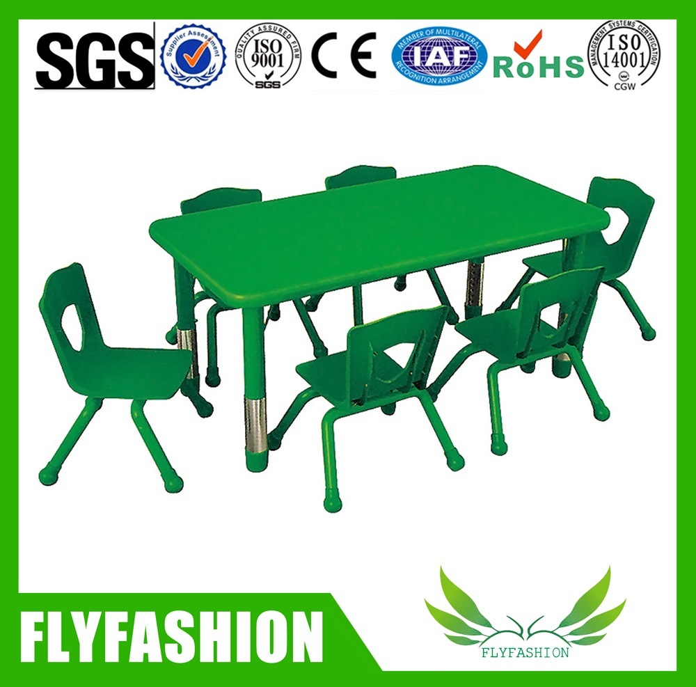 Kindergarten School Adjustable Desk with Chair for Kids