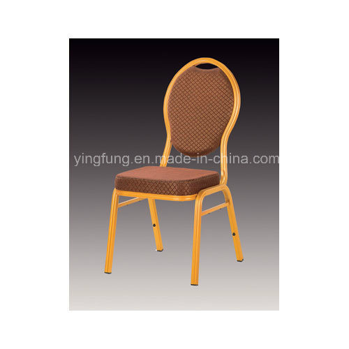 Hot Sale Banquet Chair with Golden Painting Metal Frame (YF-HT005)