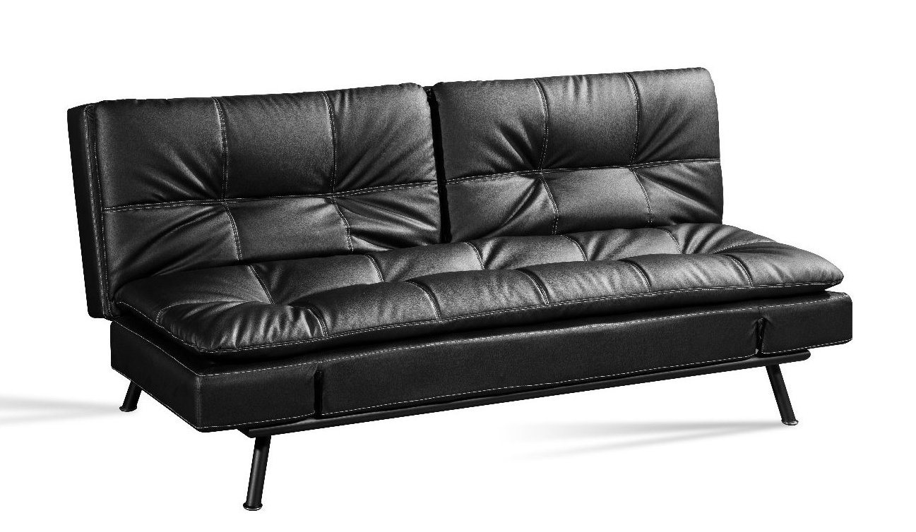 Classic Sofabed with Seperated Backrests and Stainless Steel Frame Legs