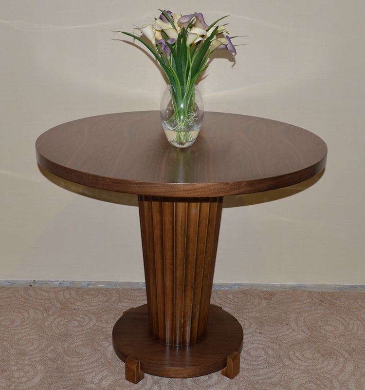 Luxury Wooden Dining Round Table for Hotel Restaurant Furniture