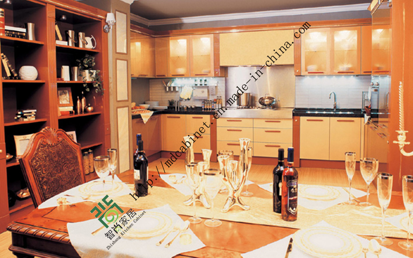 Classic Style PVC Kitchen Cabinets (ZS-261)