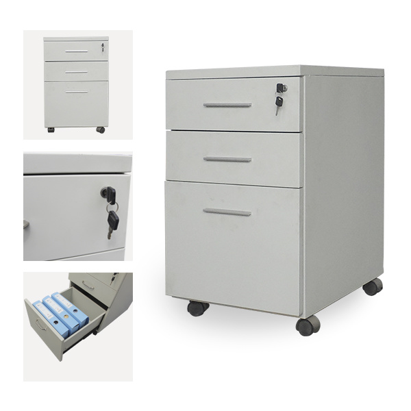 Mobile Metal Pedestal File Cabinet