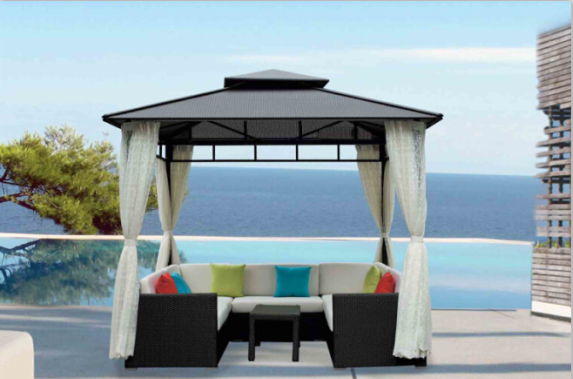 Outdoor Leisure Rattan Villa Garden Gazebo Pavilion