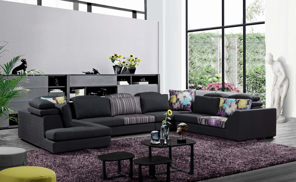 Sectional Sofa Sorrento Luxury Golden Fabric Indian Sofa