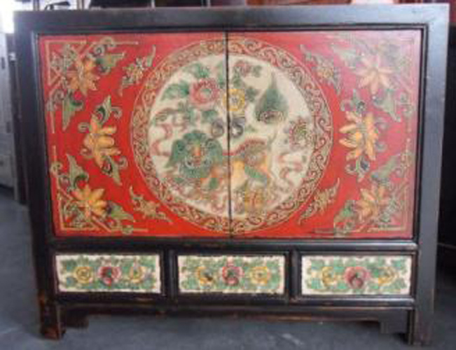 Chinese Antique Furniture Painted Cabinet