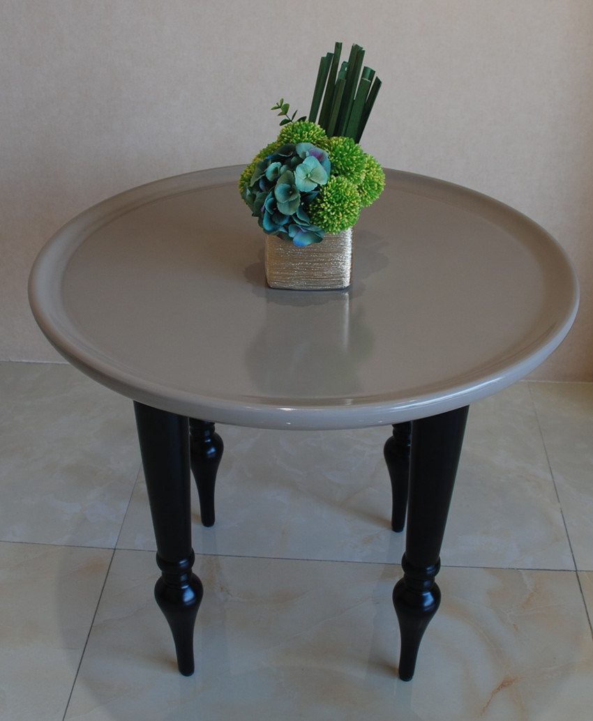 Wooden Round Coffee Table for Hotel Lobby