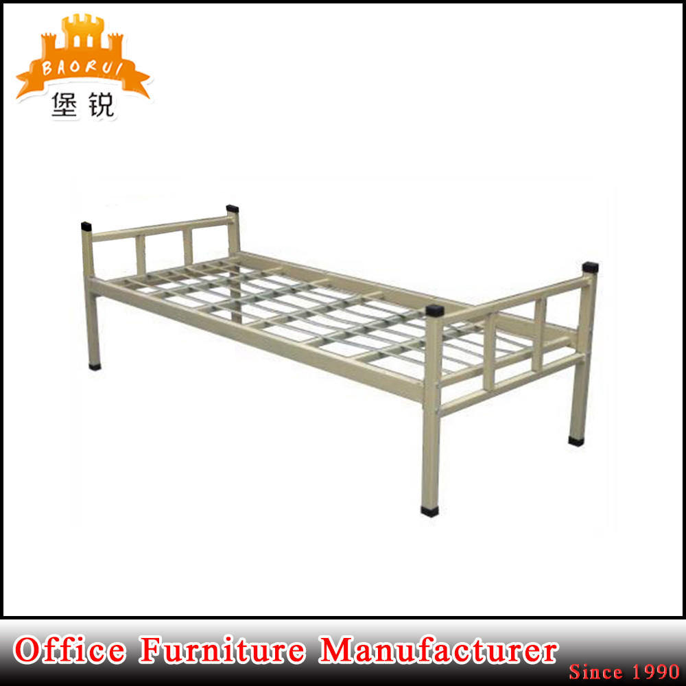 2017 Modern Shool Furniture Steel Metal Dormitory Single Bed