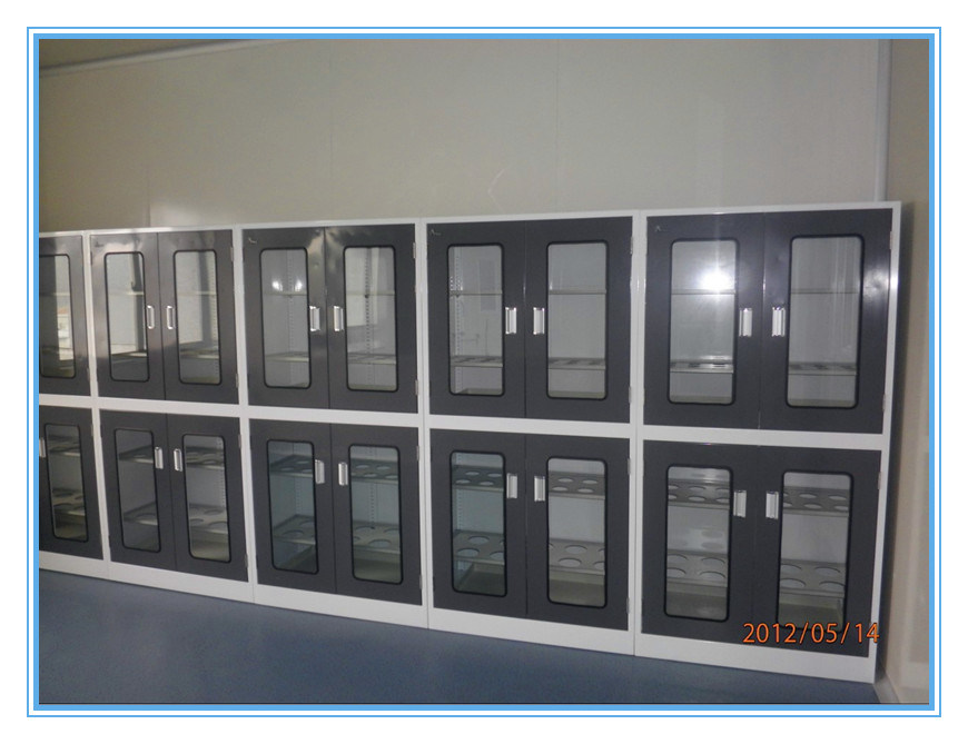 Profession New Type Modern Glass Door Laboratory Ware Cabinet