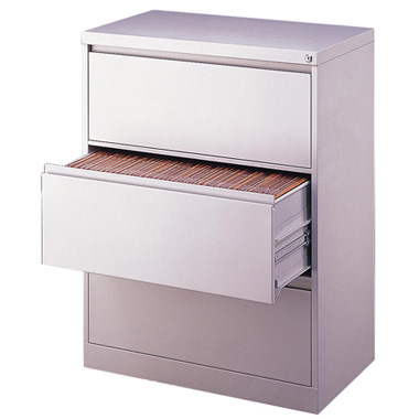 3 Drawer Metal Horizontal File Cabinet for Office