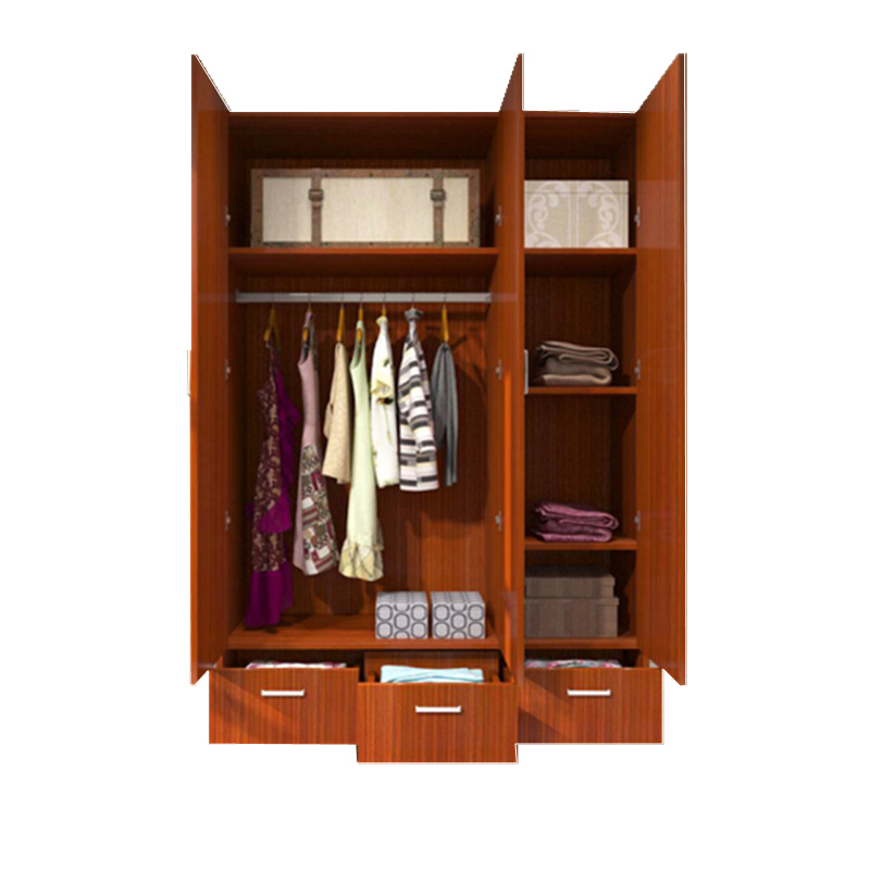 2017 Modern Wooden Closet Wardrobe with 3 Doors