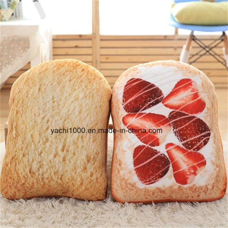 Plush Stuffed Bread Shaped Sofa Cushion