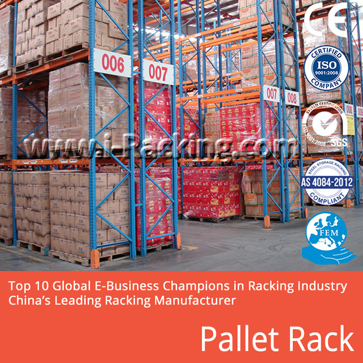 Hot! Warehouse Equipment Pallet Racking and Shelving Max. 4, 000 Kg/Level