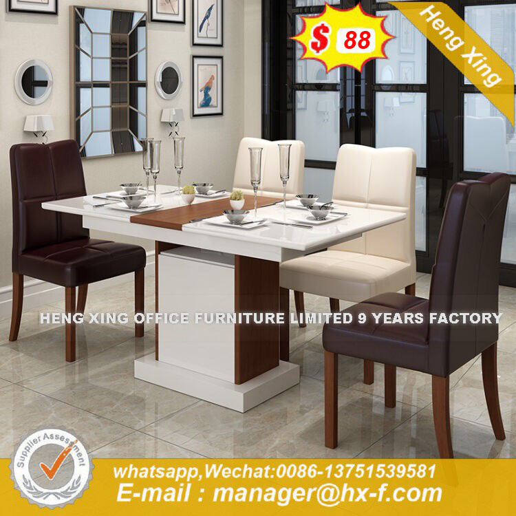 Outdoor Steel Yellow Marble Dining Table (HX-8DN001)