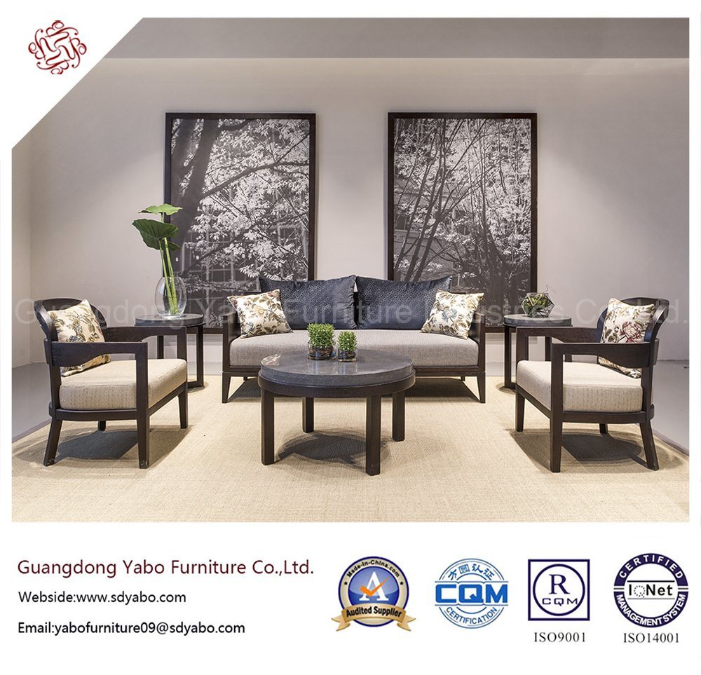 Leisure Hotel Furniture with Chinese Fabric Sofa Set (YB-O-27)