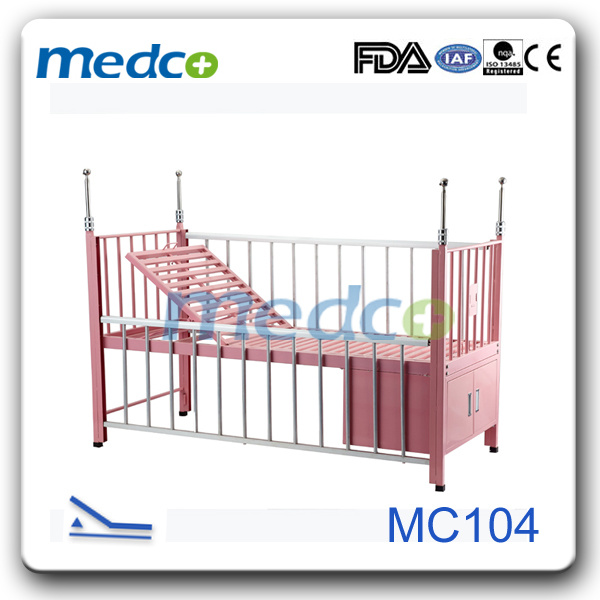 Single Crank Manual Hospital Children Bed