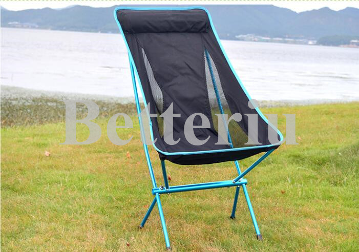 Outdoor Folding Chair Neckrest Chair with Firm Aluminum 7075 Frame Construction