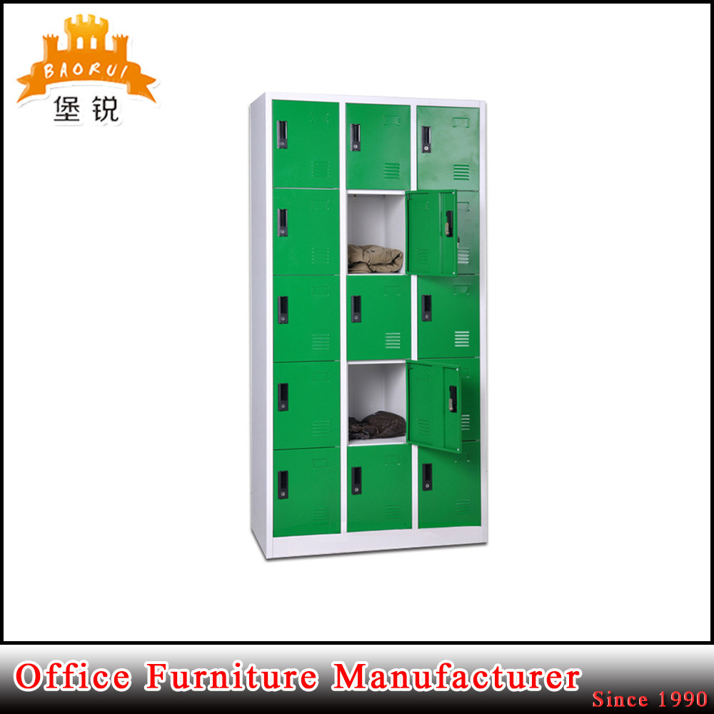 Fifteen-Door 5 Tie Sports Clothes Changing Room Personal Locker Steel Clothes Cabinet