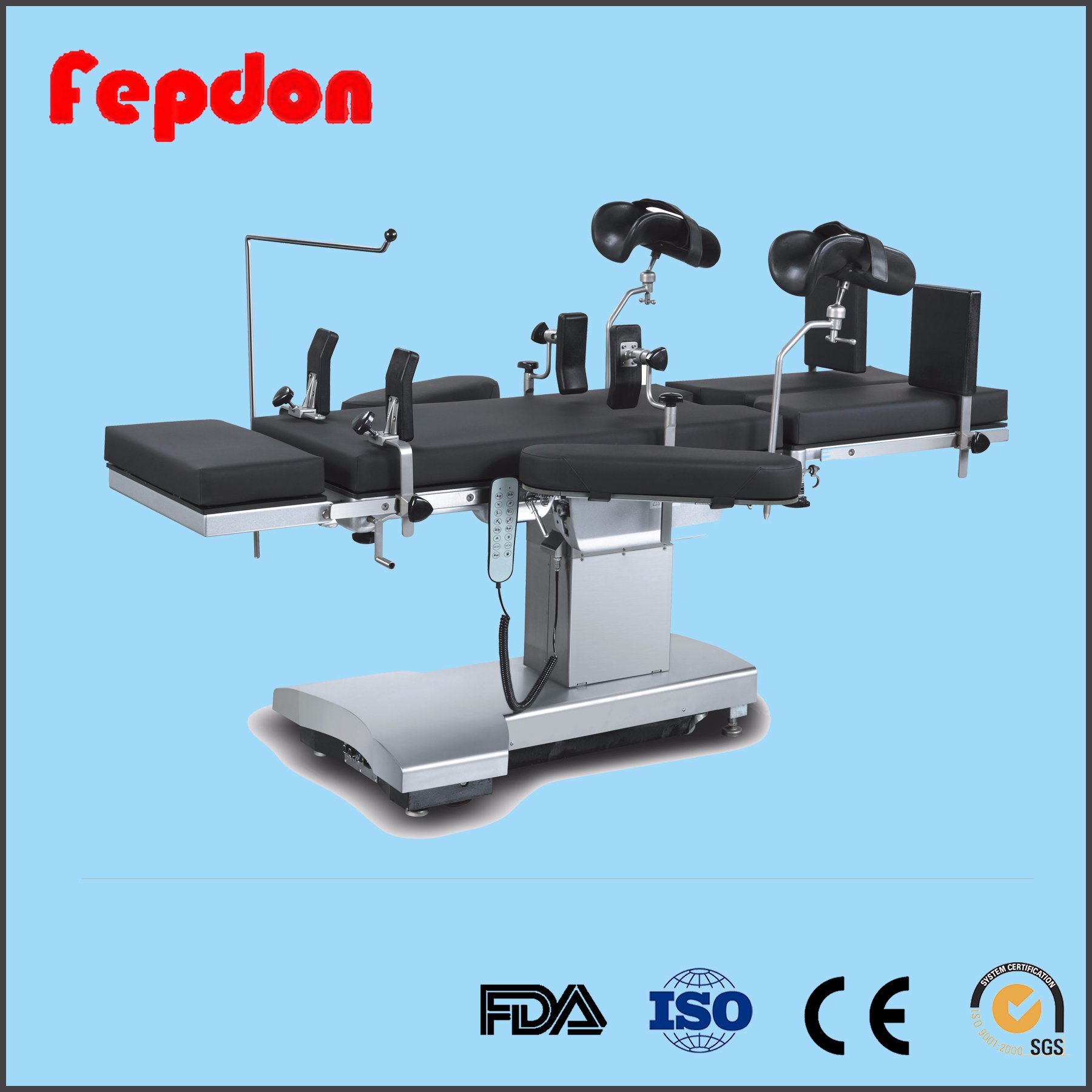 Medical Adjustable Hospital Bed Table with Ce (HJFEOT99C)