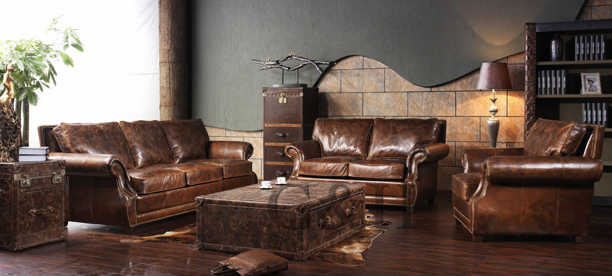 Aviator Genuine Leather Sofa