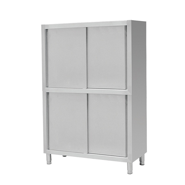 Stainless Steel Storage Cabinet with Four Slider Door