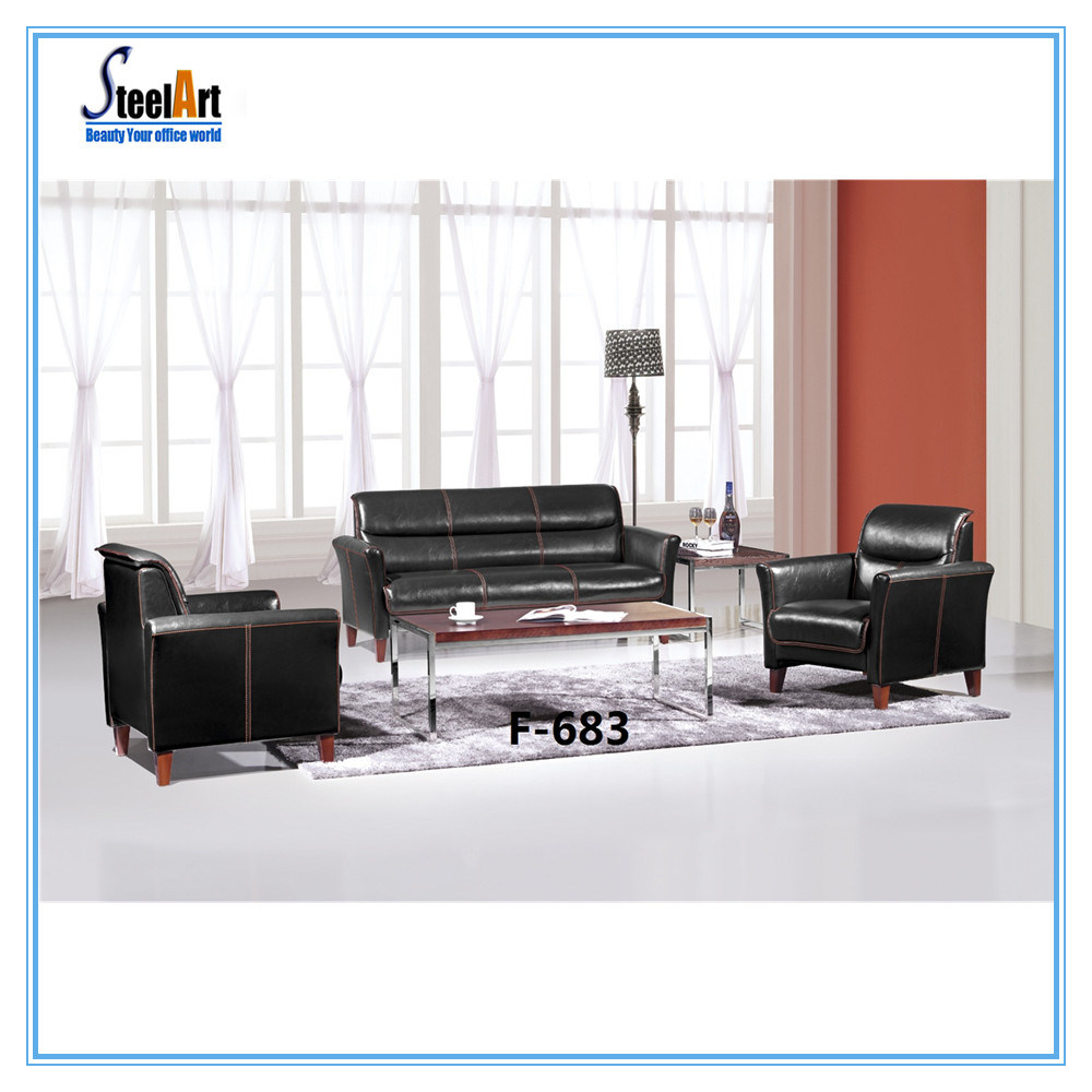 Office Furniture Wooden Frame Sofa (KBF F683)