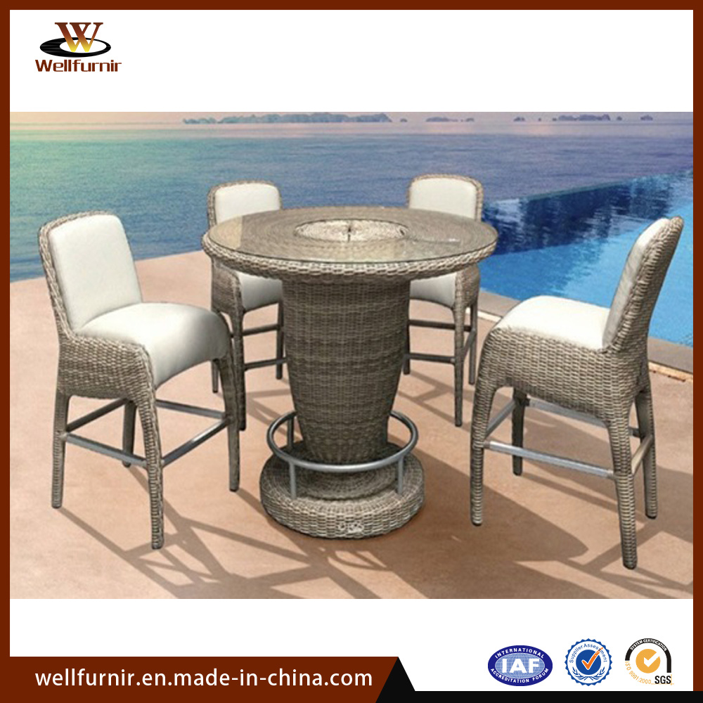 Well Furnir 2018 New Outdoor Bar Set