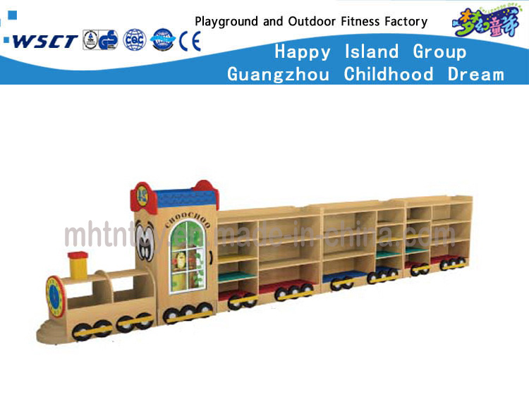 School Cartoon Cars Wooden Cabinet for Kids Wooden Role Play M11-08403