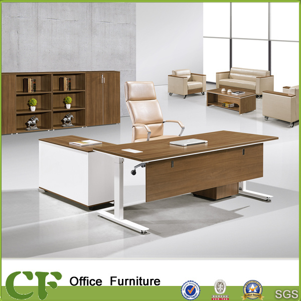 Executive Desk with Steel H Shaped Legs