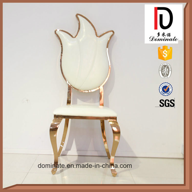 Most Popular Modern Design High Back PU Metal Dining Chair