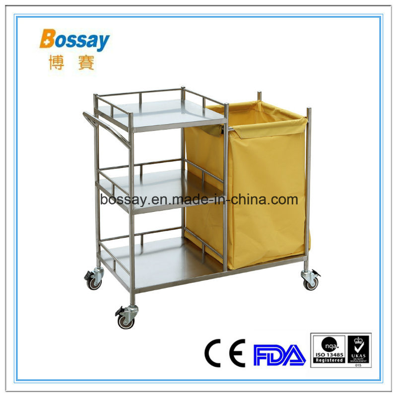 Hospital Stainless Steel  Making up Bed  Trolley