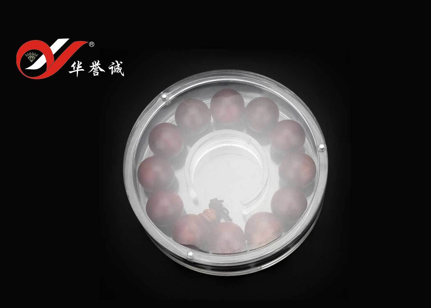 Round Shape Bracelet Display Plastic Box with Separate Magnet Cover