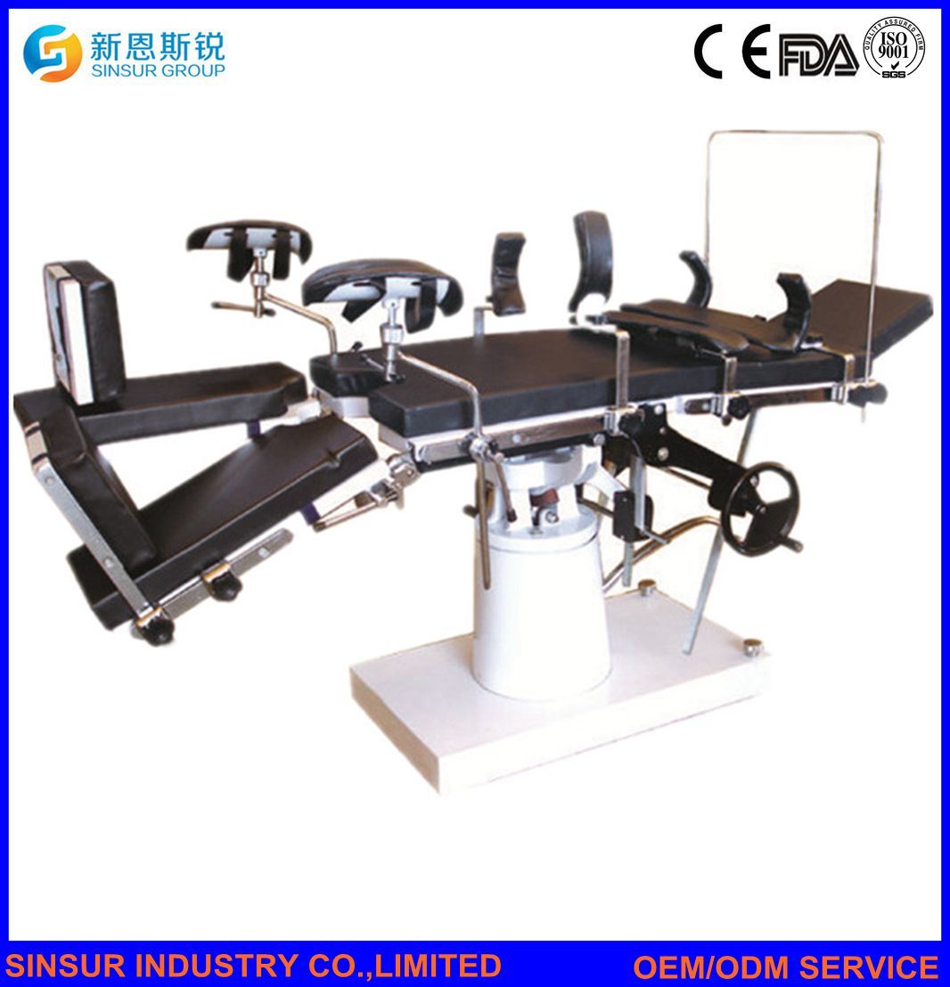 Medical Device Manual Hydraulic Hospital Equipment Surgical Operating Table/Bed