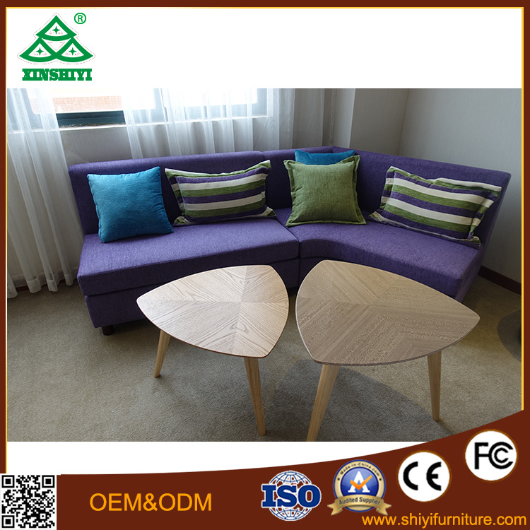 Bedroom Furniture Sofa Set Bed and Solid Wood Table