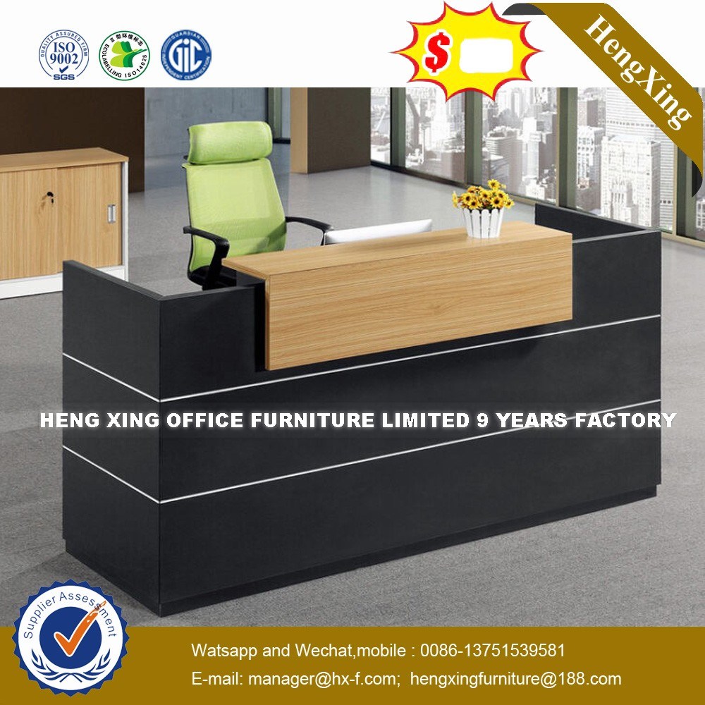 Big Size Funky Wooden Designs Reception Table (HX-8N1821)