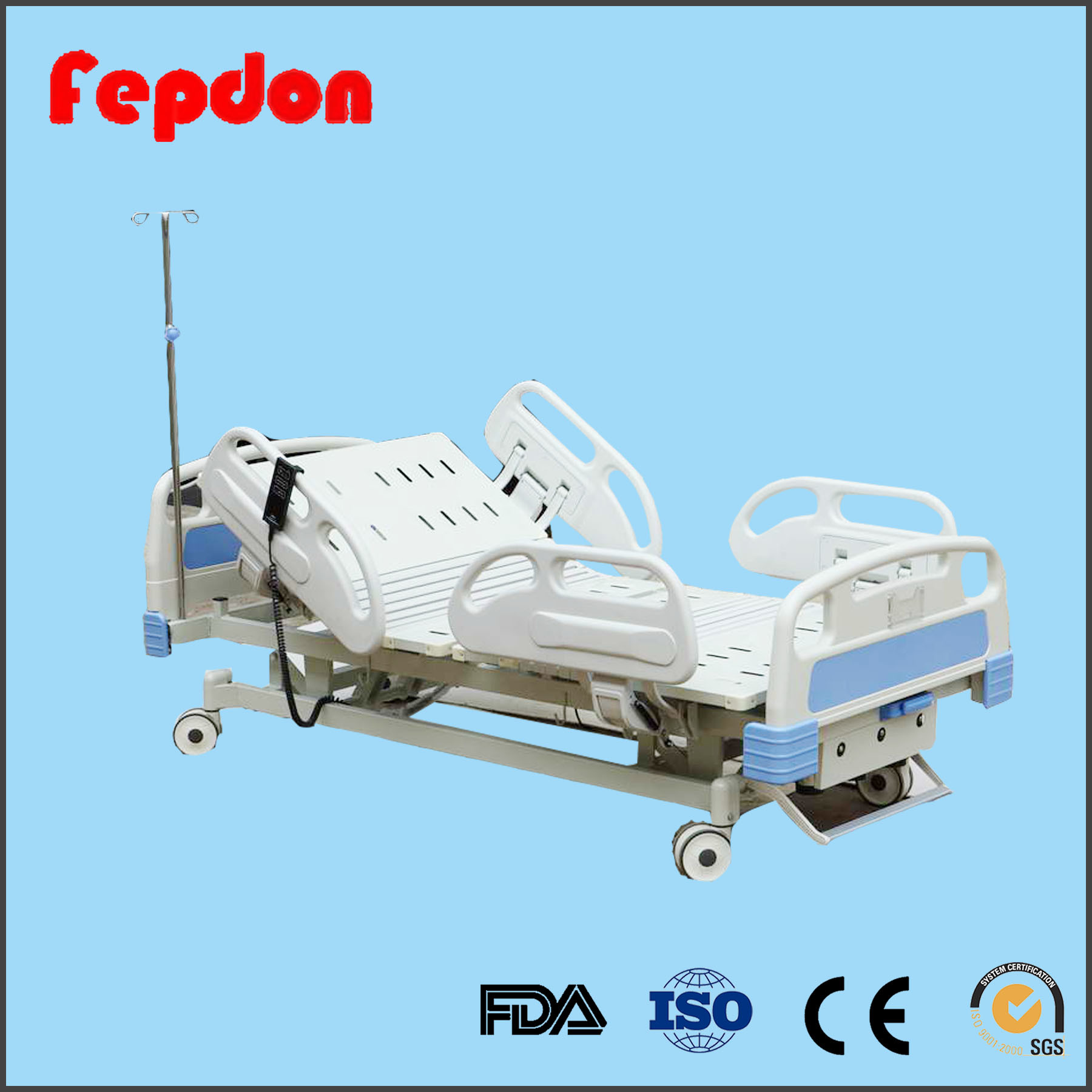 Hospital Patient Room 3 Function Electrical Manual Hospital Bed (835A)