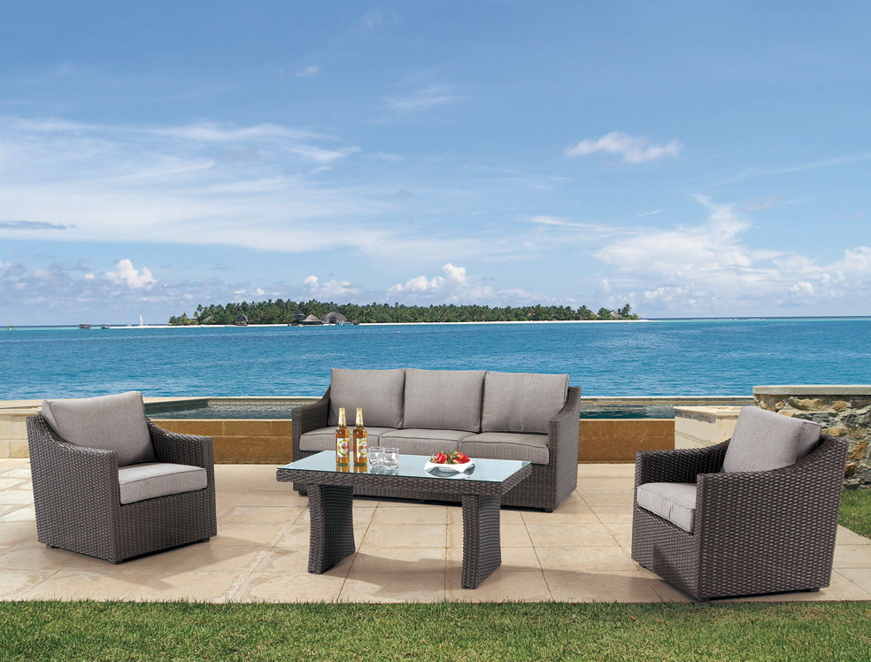 Garden Patio Wicker / Rattan Sofa Set - Outdoor Furniture