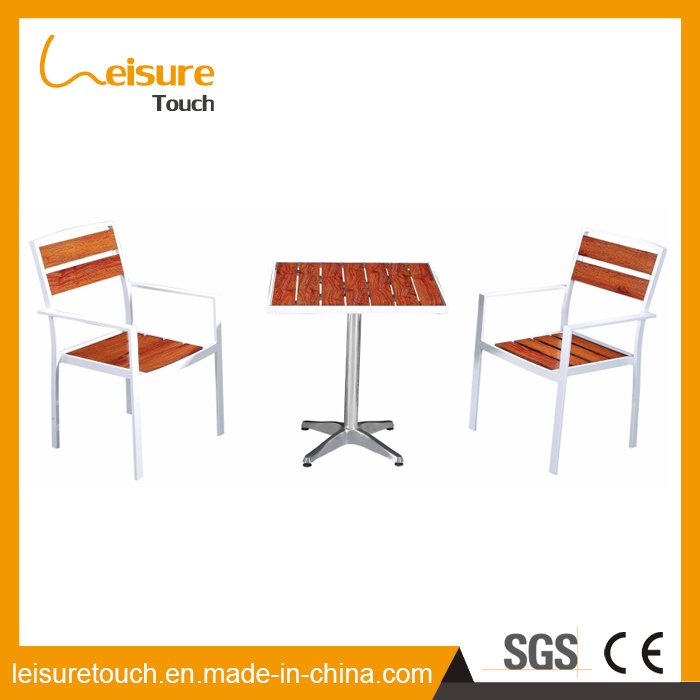 Leisure Hotel Home Coffee Polywood Aluminum Dining Table and Chair Outdoor Garden Furniture