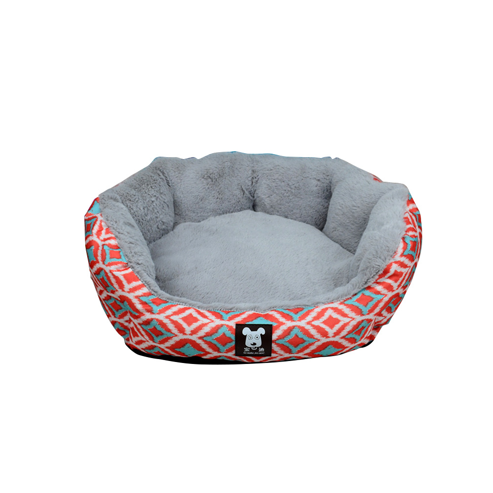 Printed Oxford Elegance Pet Bed Cozy Elegance Pet Bed