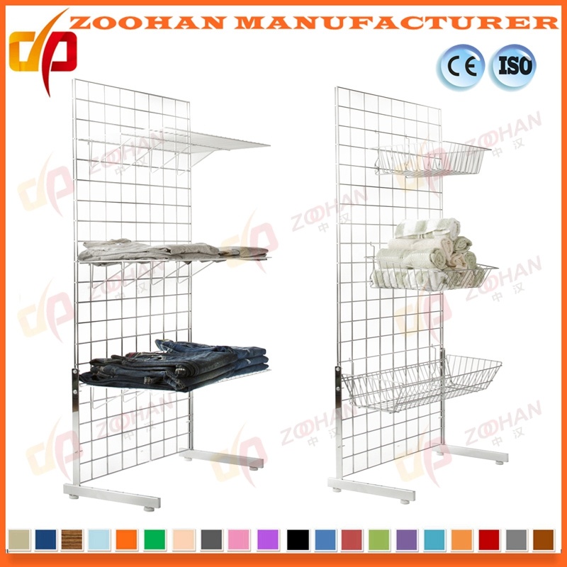 Metal Wall Wire Garment Shelves Supermarket Display Storage Shelving (Zhs380)