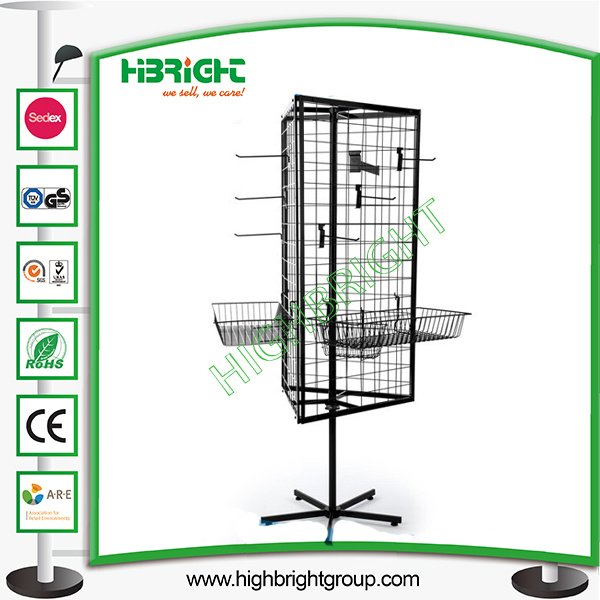 3-Sided Rotating Gridwall Fixture