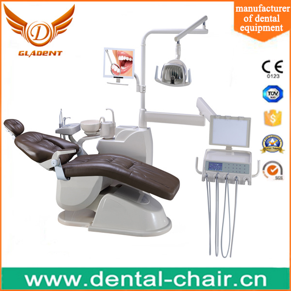 LED Touch Screen Dental Chair with Luxurious Big Leather Cushion