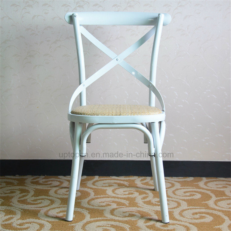 European Classical Cross Back White Metal Chair for Event (SP-MC059)