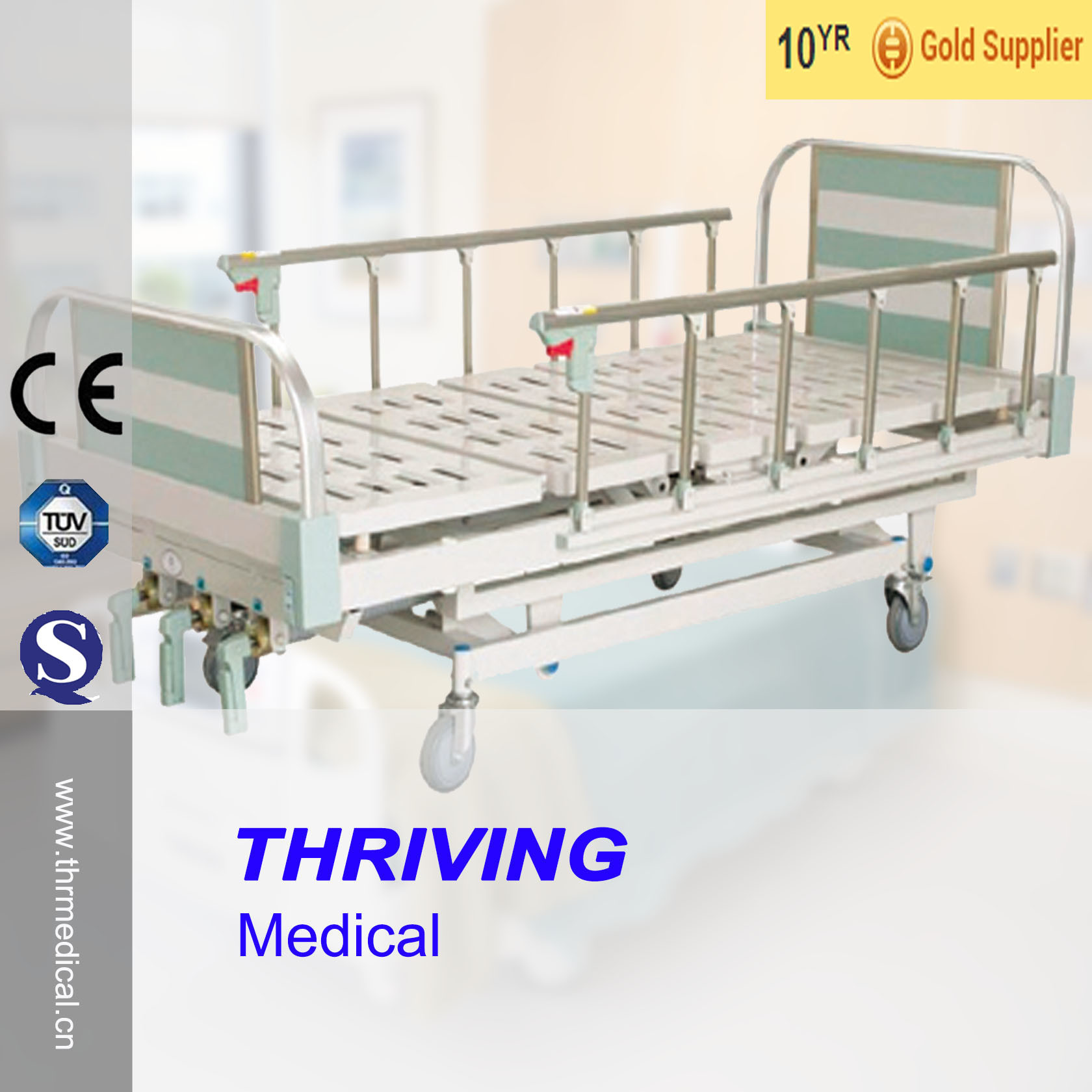 3-Function Manual Hospital Bed (THR-MB002)