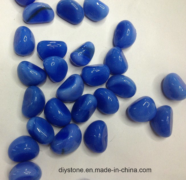 Blue China Ceramic Pebble for Decoration