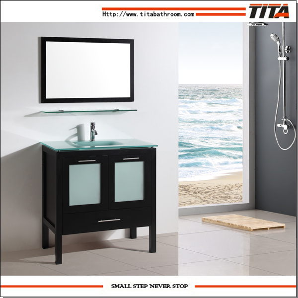 Single Sink Solid Wood Bathroom Vanity (T9162A)