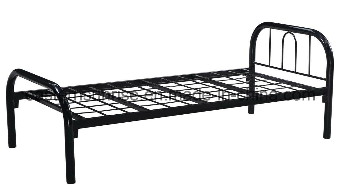 Convenient Transporting Simple Heavy Duty Steel Metal Iron Single Bed