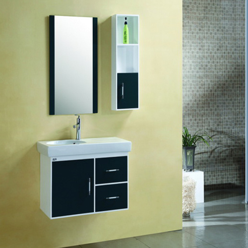 2017 Hot Sale PVC Bathroom Cabinet with Side Cabinet Sw-PVC851