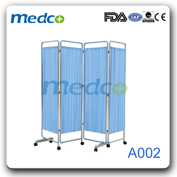 Stainless Steel Foldable Curtain, Hospital Bed Folding Ward Screen